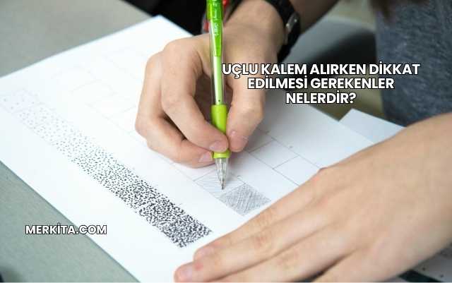 Uçlu Kalem Alırken Dikkat Edilmesi Gerekenler Nelerdir?